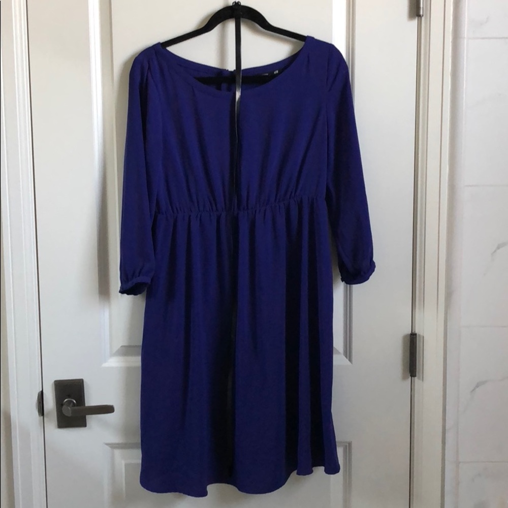 H&M MAMA Navy dress with belt Size M